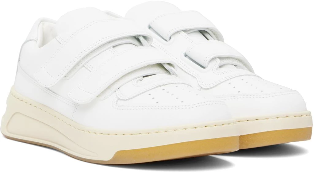 Acne Studios White Velcro Strap Sneakers 4
