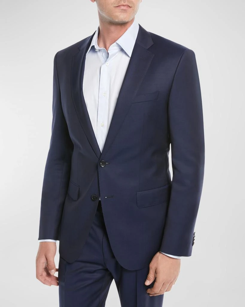 Hugo Boss Men's Wool Basic Two-Piece Slim Fit Suit, Blue 5