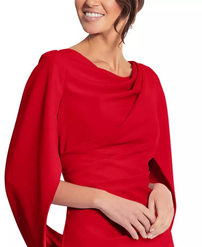 Betsy & Adam Caped Sheath Dress 3