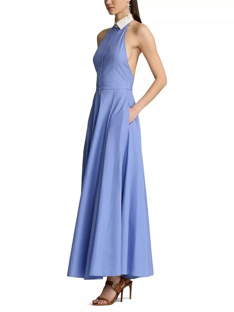 Ralph Lauren Eldred Cotton Halter Maxi Dress 4