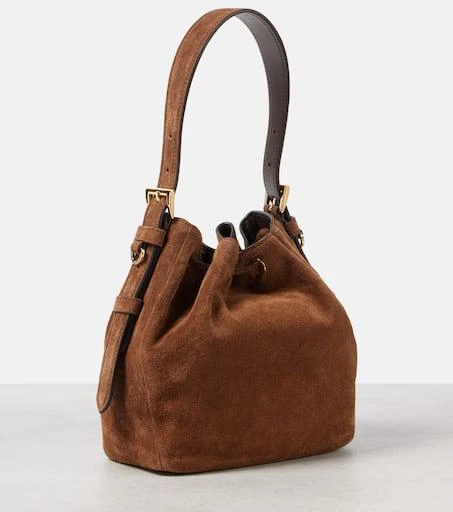 Prada Small suede bucket bag 4