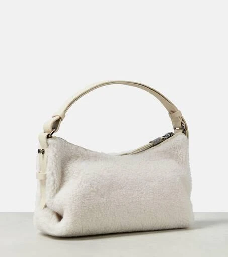 Brunello Cucinelli Faux shearling shoulder bag 4