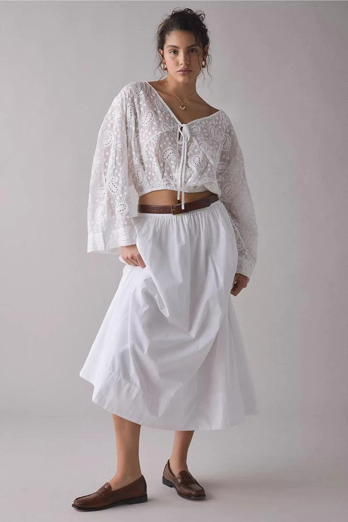 Kimchi Blue Kimchi Blue Tanner Eyelet Lace Cropped Prairie Blouse 3