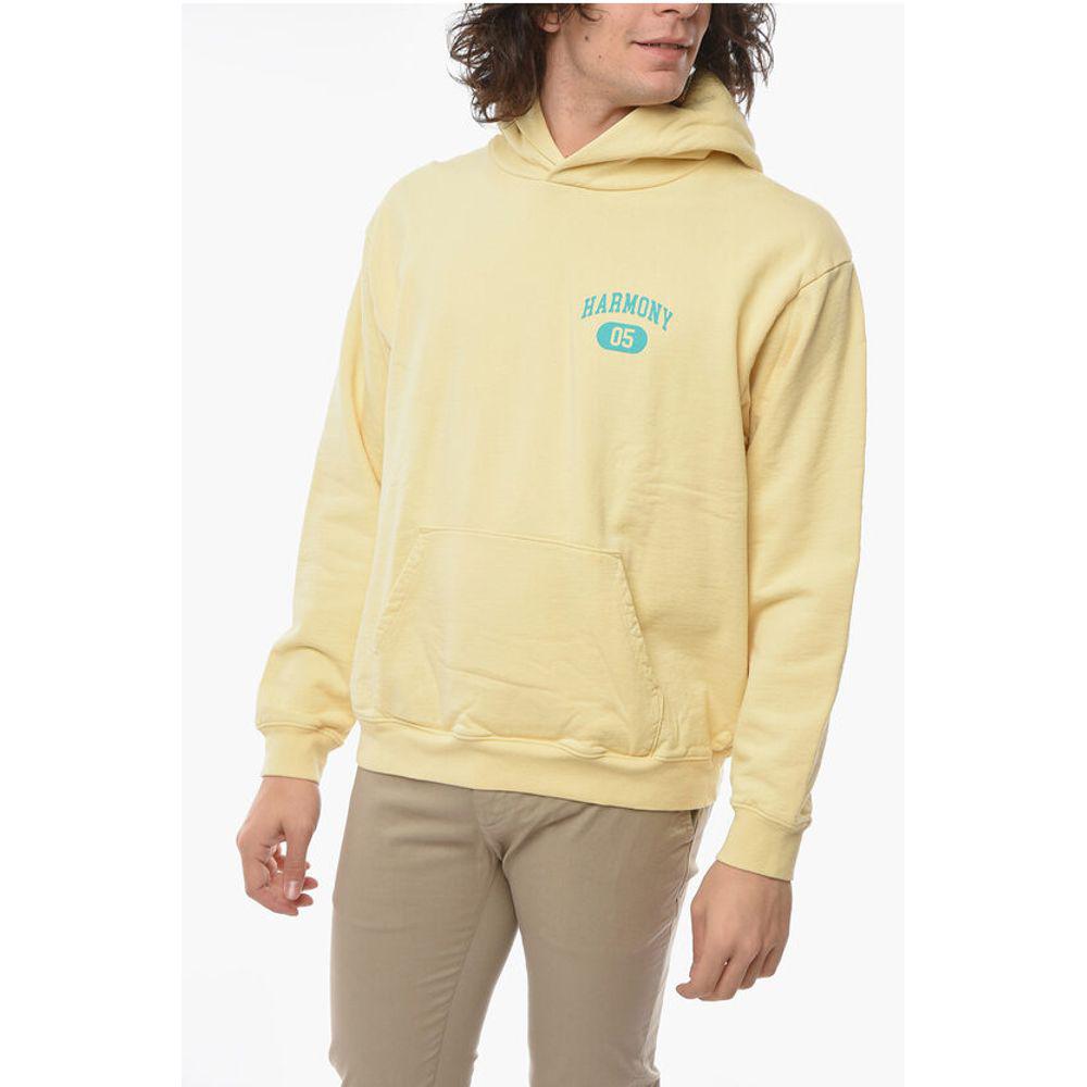 Harmony Harmony Logo Printed Brushed Cotton Hoodie