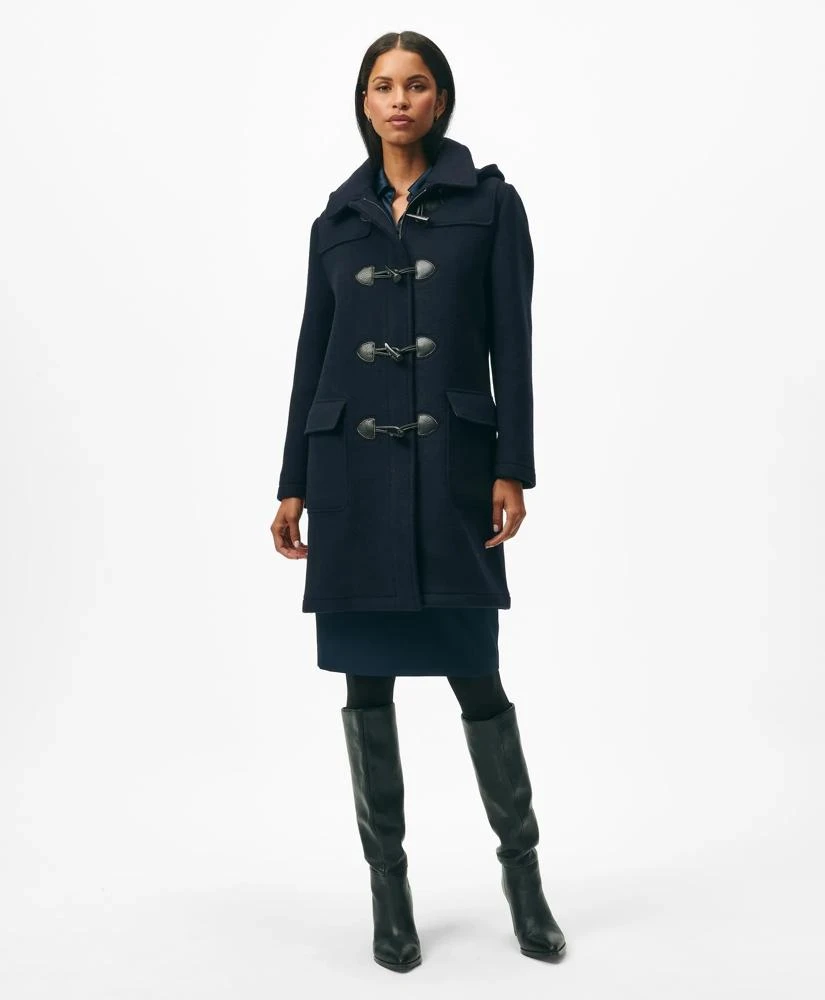 Brooks Brothers Wool Twill Hooded Toggle Coat 3