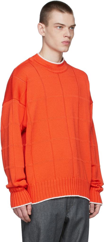 UNIFORME Orange Cotton Sweater