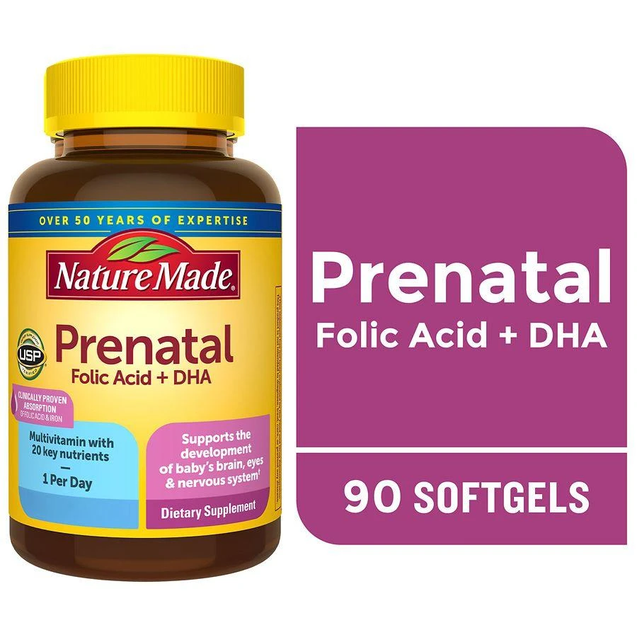 Nature Made Prenatal Multi + DHA Softgels 3