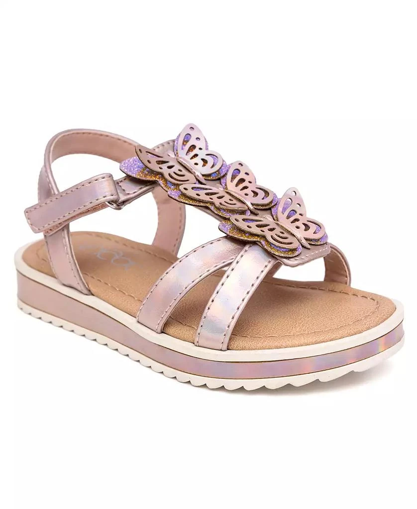 Sugar Toddler and Little Girls Leche Frita Flat Sandals 1