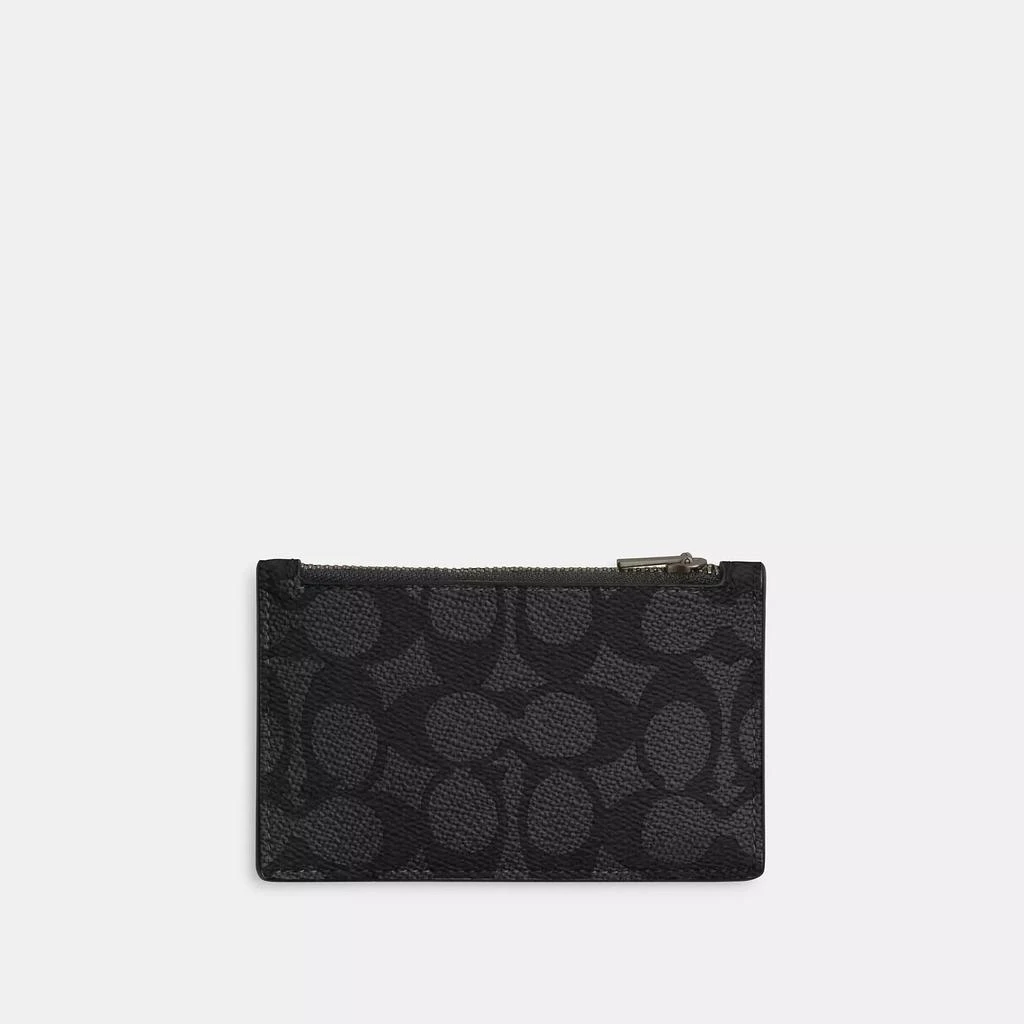 Coach Outlet Zip Card Case In Signature 1