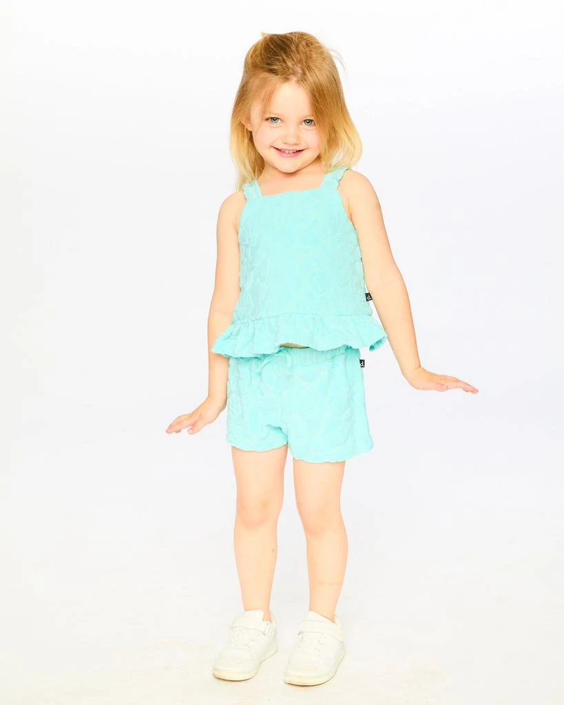 Deux par Deux Terry Tank Top with Shorts Set Light Blue 4