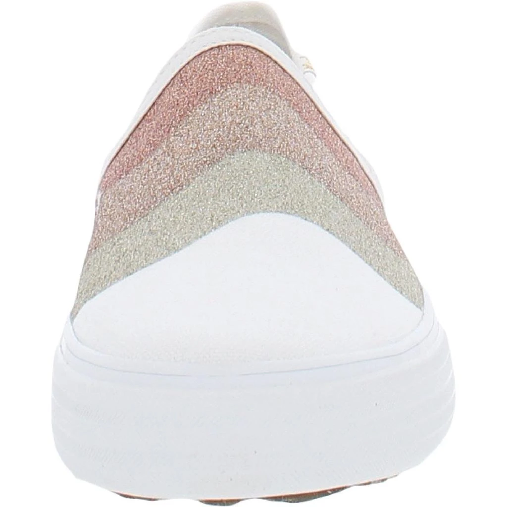 Keds Double Decker Wave Womens Canvas Glitter Loafers 3