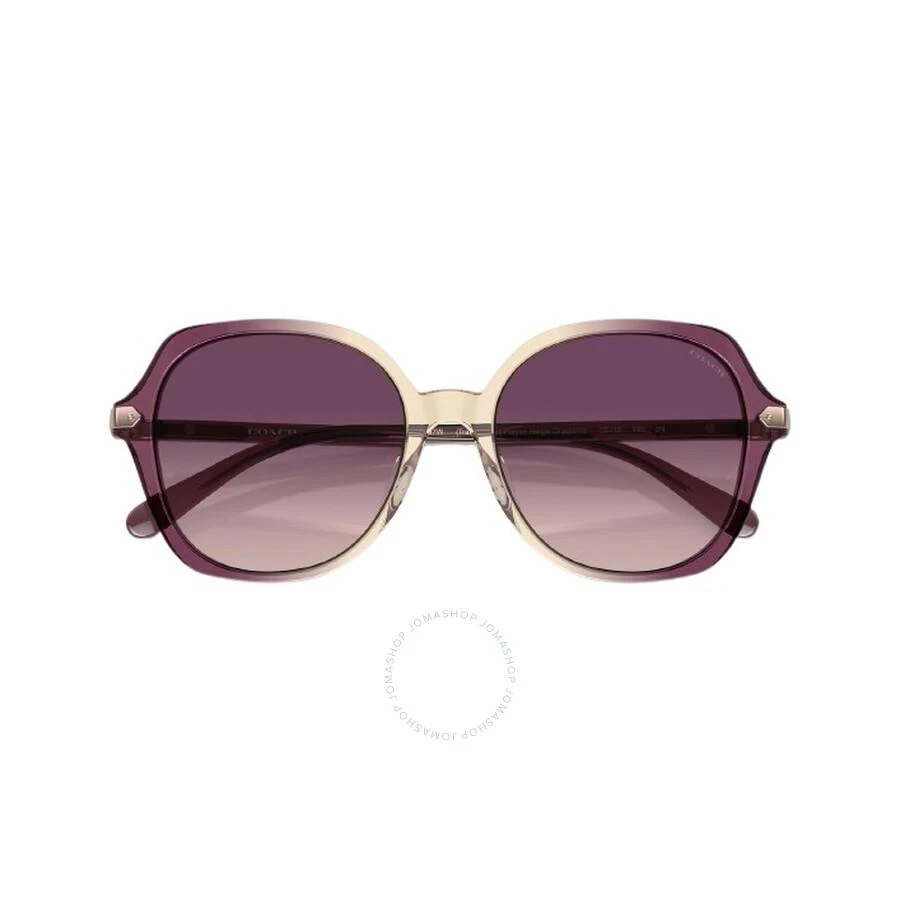 Coach Purple Gradient Oversized Sunglasses HC8377U 57737W 55 2