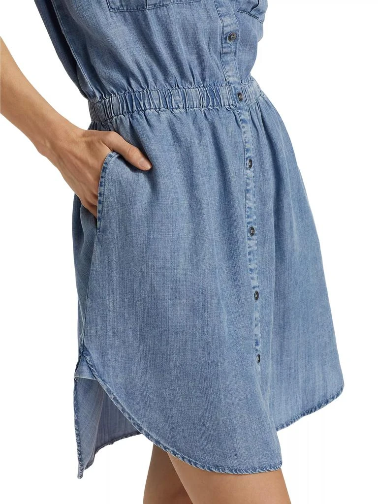 Splendid Raquel Denim Button-Front Minidress 6