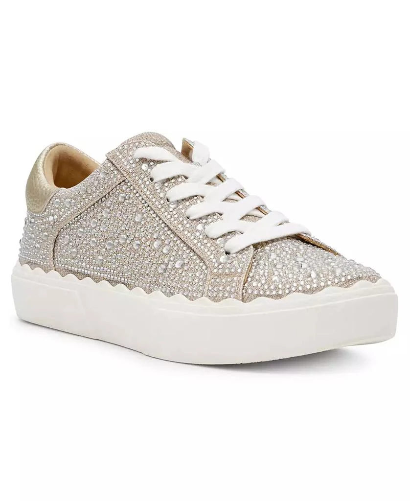 Anne Klein Women's Carrie-C Embellished Lace Up Sneakers 1