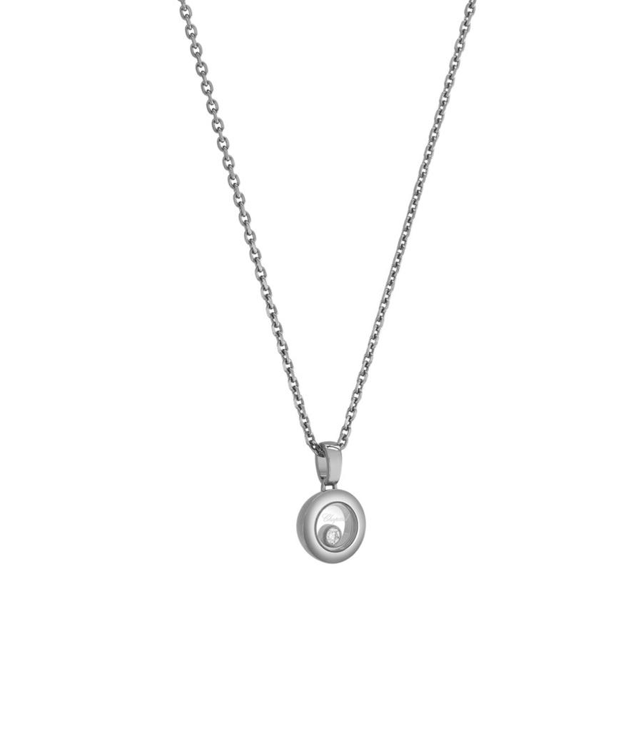 Chopard White Gold and Diamond Happy Diamonds Icons Pendant Necklace