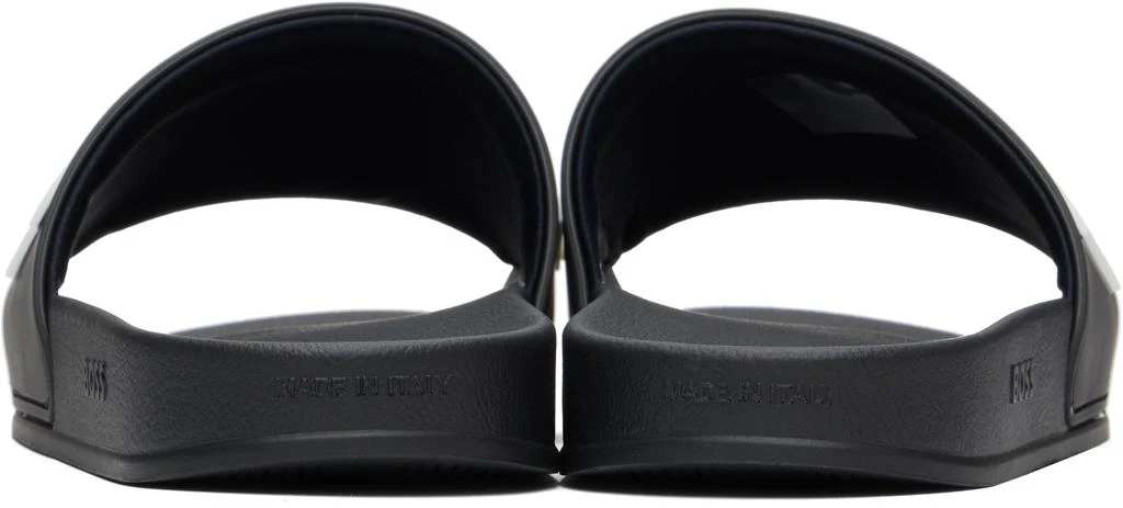 Hugo Boss Black Raised Logo Pool Slides 2