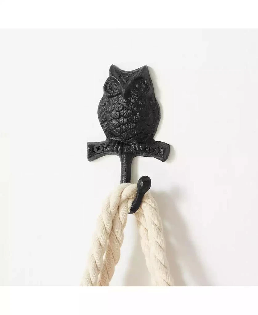 Danya B 4 Piece Owl on Branch Decorative Wall Hook Set 3