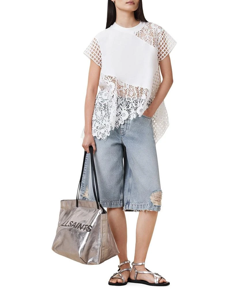 ALL SAINTS Zala Crocheted Lace Top 8