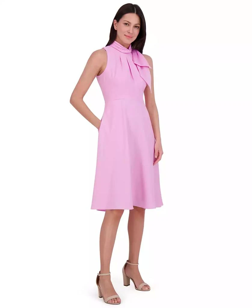 Eliza J Petite Bow Halter Midi Dress 3