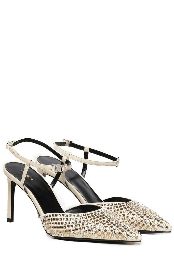 Celine Embellished Kitten Strap Pump 3