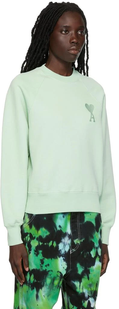 AMI Paris Green Ami de Cœur Sweatshirt 2