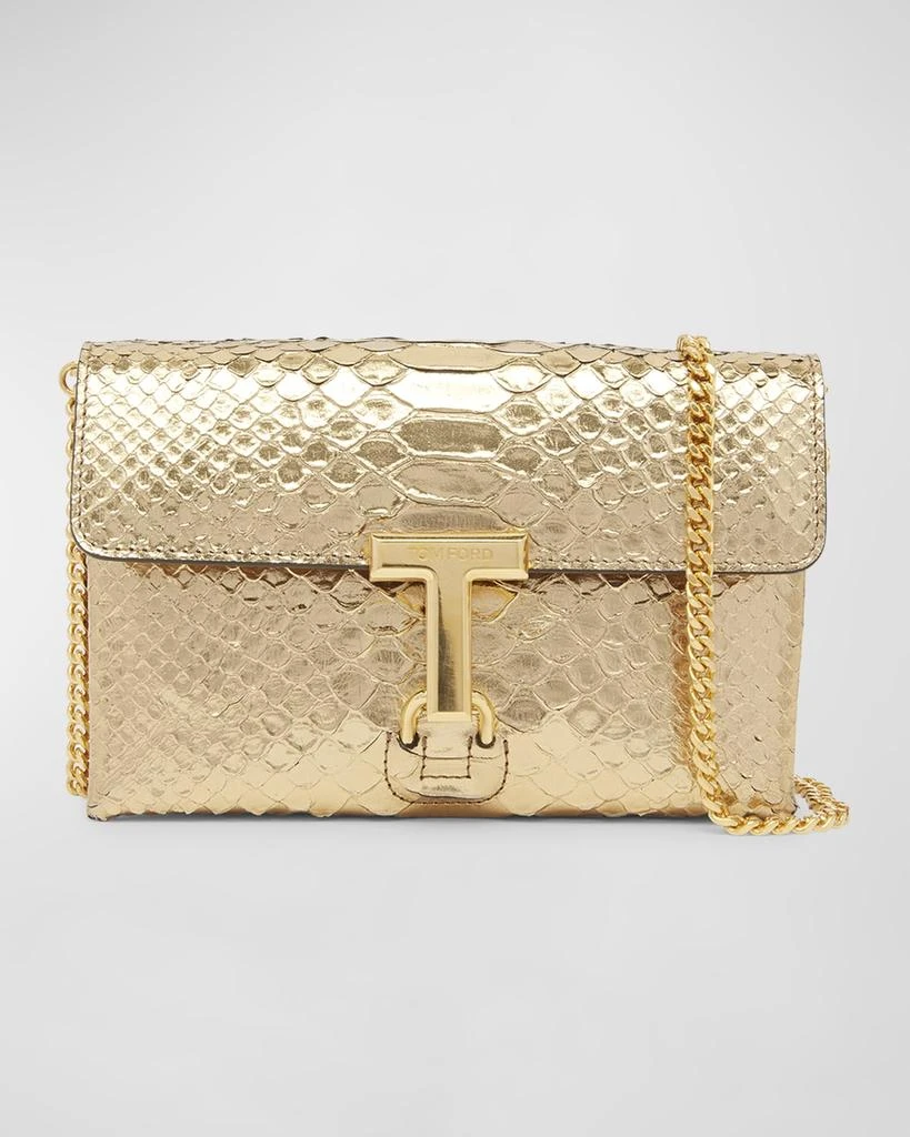 Tom Ford Monarch Mini Bag in Laminated Stamped Python Leather 1