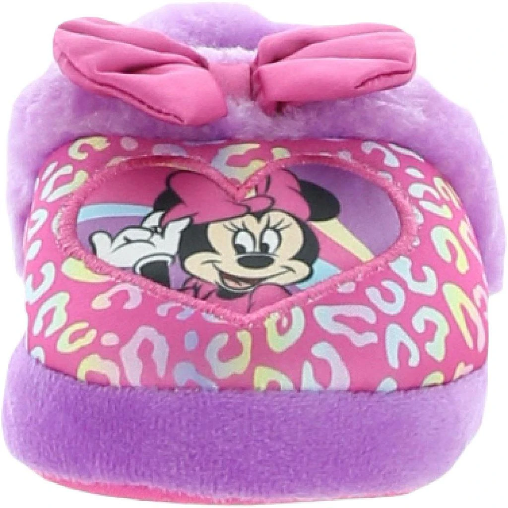 Disney Disney Girls Faux Fur Bow Bootie Slippers 2