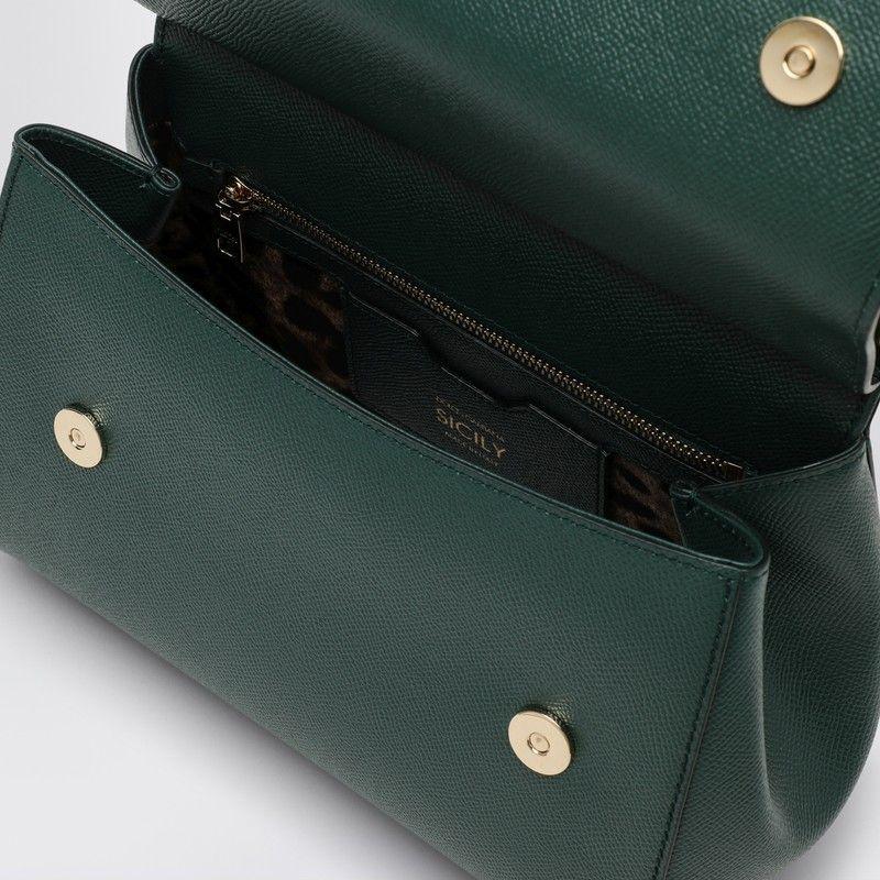 ショルダーバッグ・ポシェット DOLCE&GABBANA LARGE DARK GREEN SICILY HAND BAG Large Sicily handbag