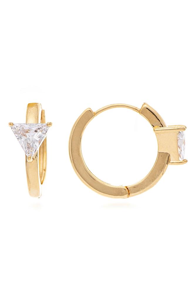 Rivka Friedman CZ Huggie Hoop Earrings