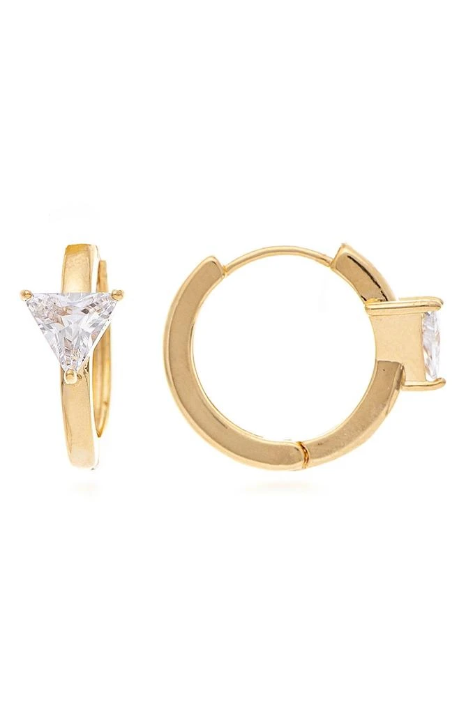 Rivka Friedman CZ Huggie Hoop Earrings 1