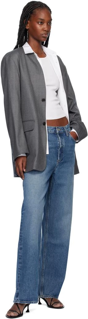 AGOLDE Blue Low Slung Baggy 30.5" Jeans 4