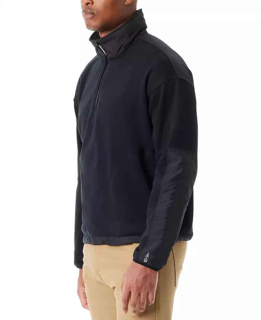 BASS OUTDOOR Men's Regular-Fit Convertible Hood 1/4-Zip Sweatshirt