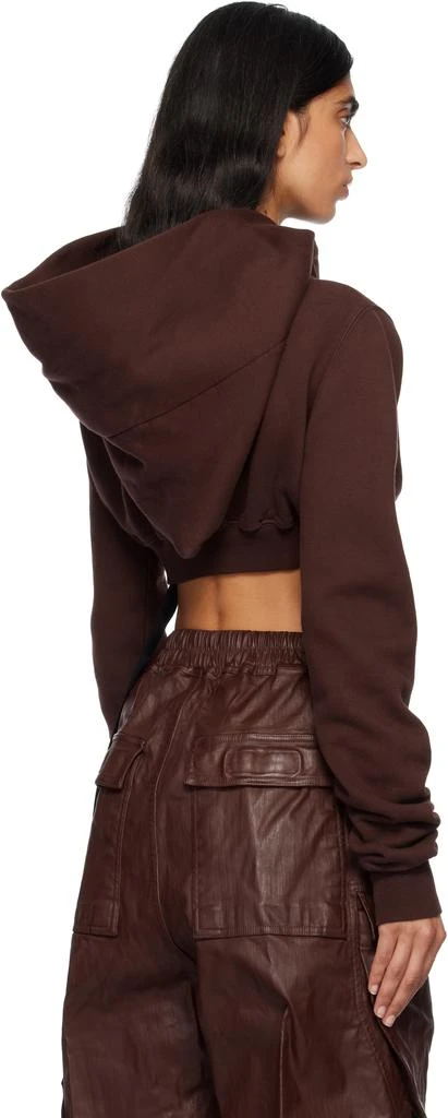 Rick Owens Burgundy Concordians Micro Mountain Hoodie 3