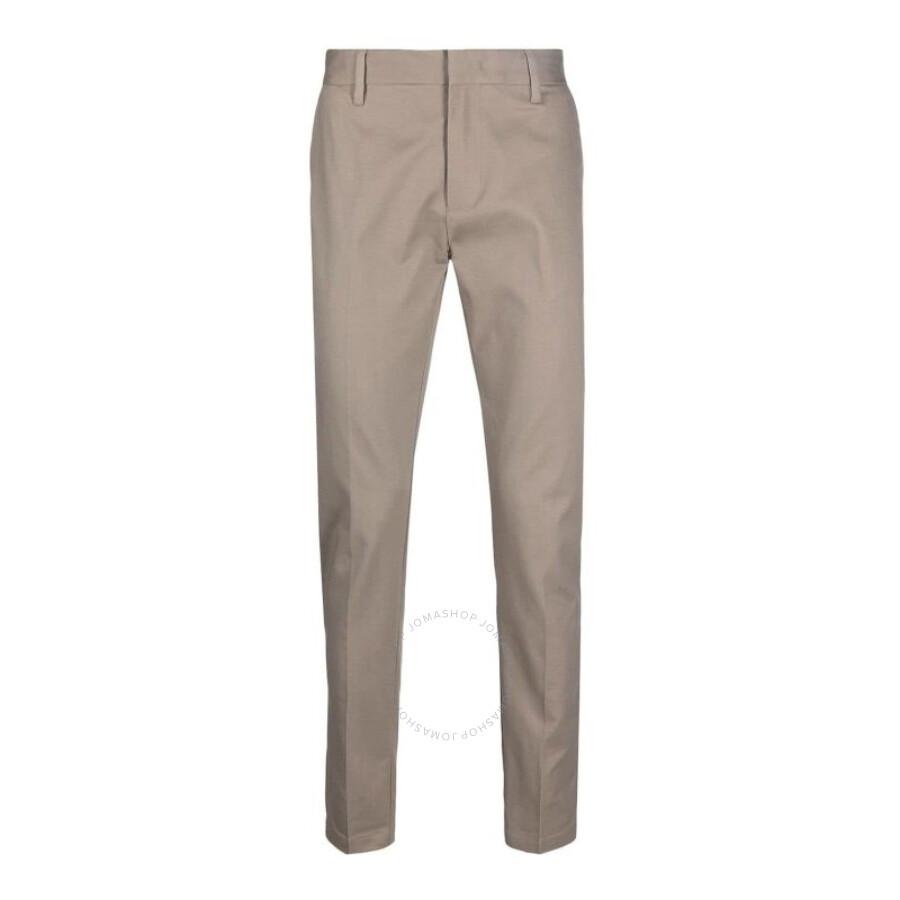 Emporio Armani Logo-Plate Cotton Chino Trouser - Pants