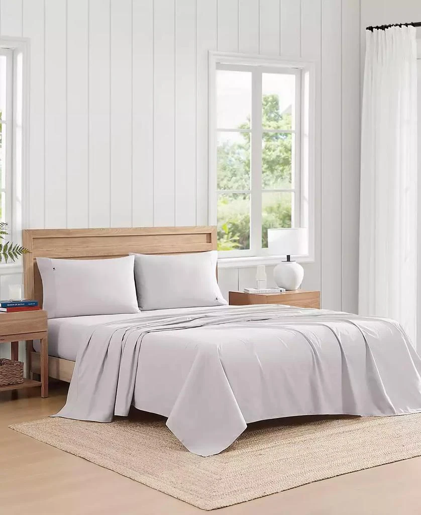Tommy Hilfiger Solid 200-Thread Count Cotton Percale 4-Pc. Sheet Set 3