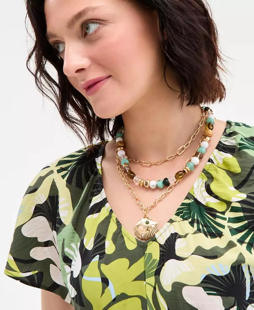 On 34th Women's Flutter-Sleeve Printed Textured Midi Dress, Exclusively at Macy's 4