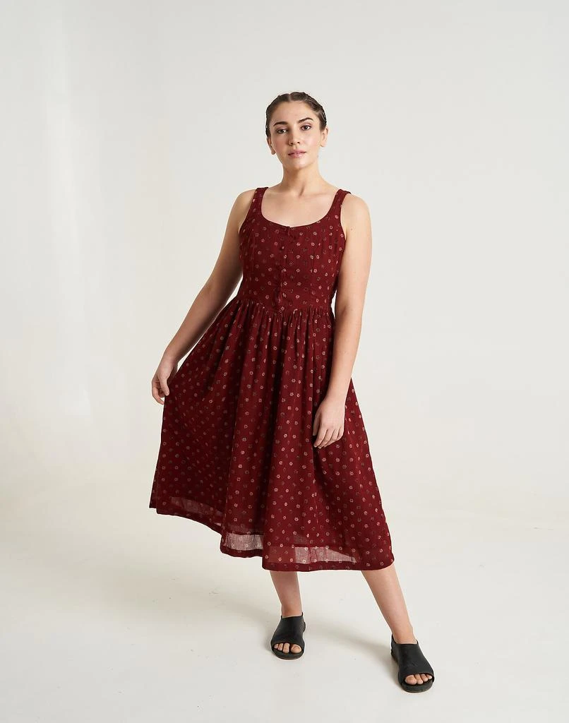 Madewell World of Crow Cherry Blossom gathered dress 1