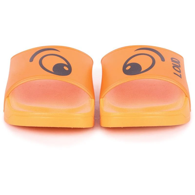 Loud Apparel Outside orange slides with eyes print 2