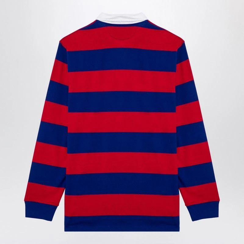 Ralph Lauren RED/BLUE STRIPED LONG-SLEEVED POLO SHIRT 2