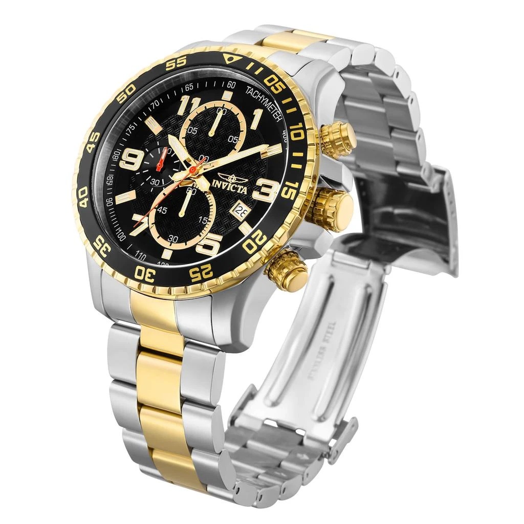 Invicta Invicta 14876 Men's Two Tone Yellow Bracelet Quartz Specialty Chrono Black Dial Date Watch 3