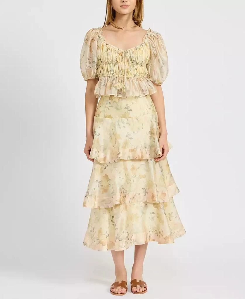 En Saison Women's Elliot Organza Maxi Skirt 1