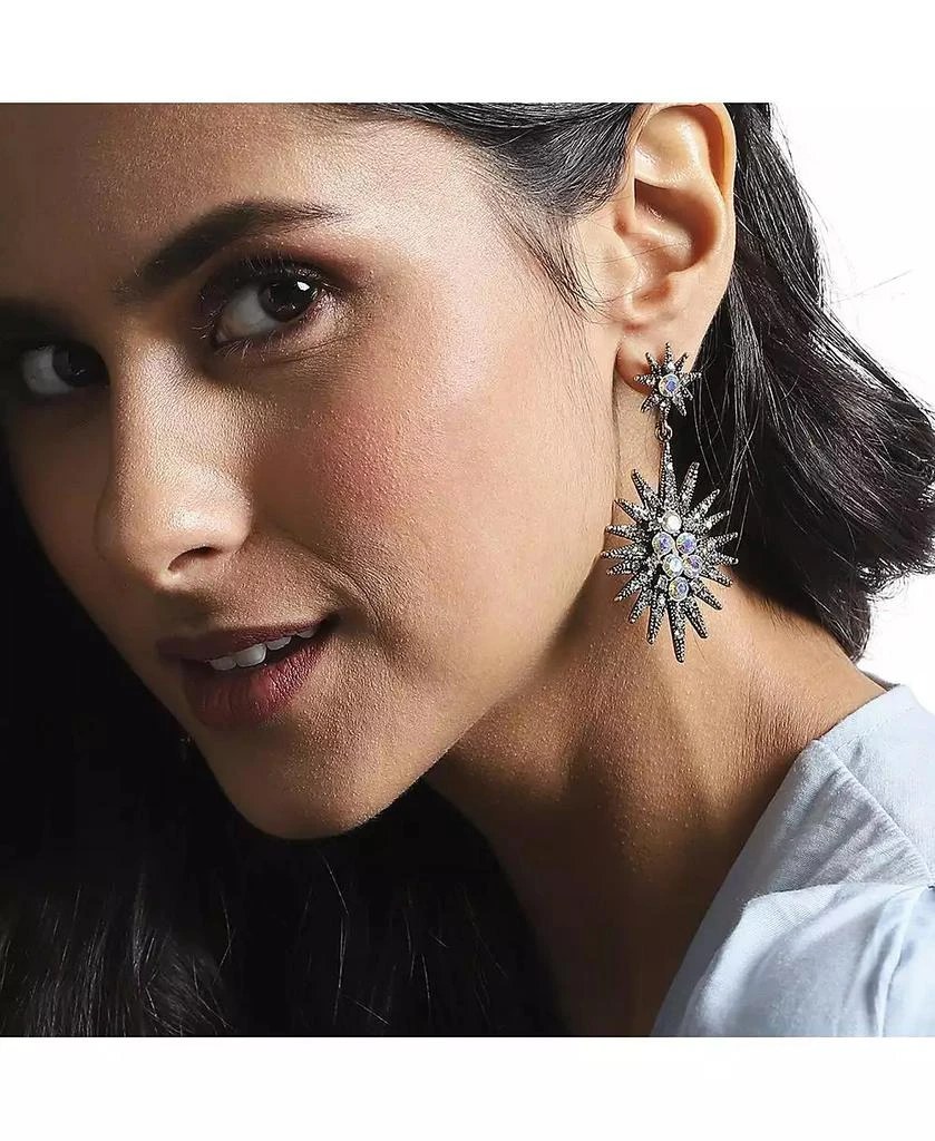 SOHI Crystal Rays Drop Earrings 4