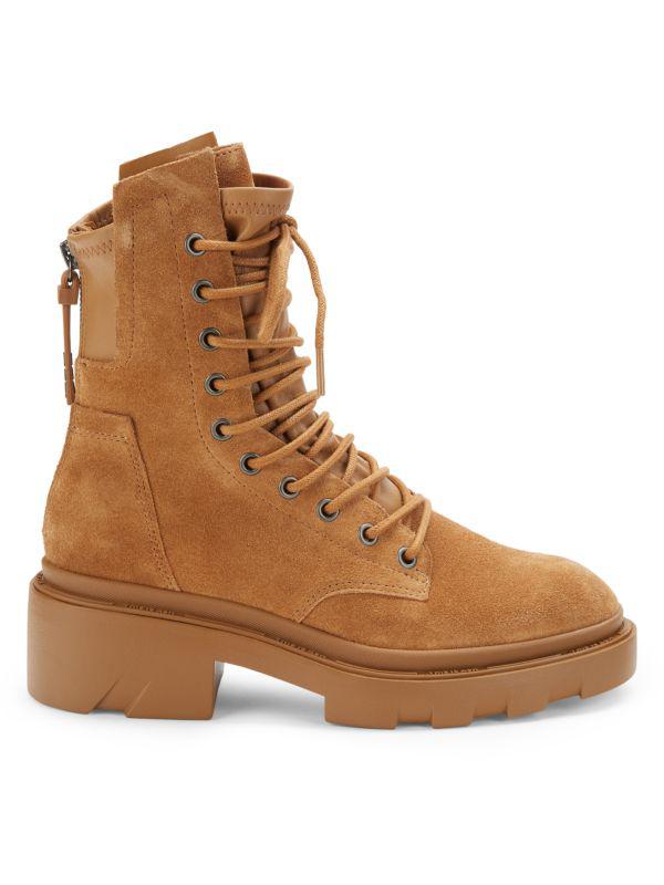 Ash Maddox Suede Combat Boots