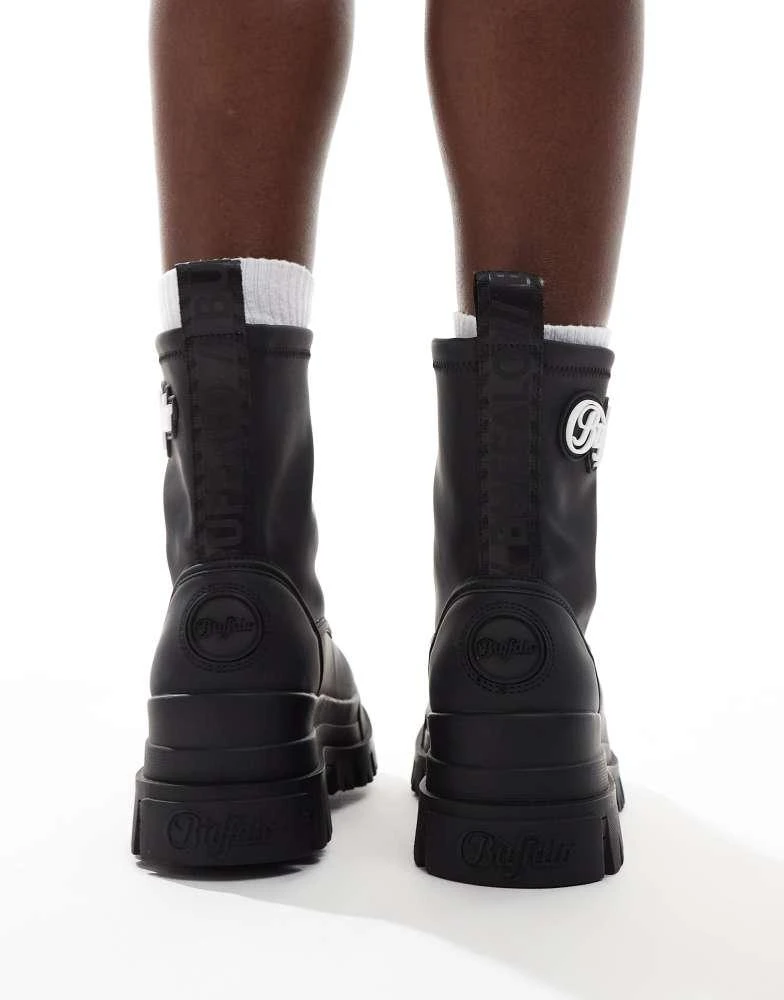 Buffalo Buffalo Aspha rain zip up boot in black 3