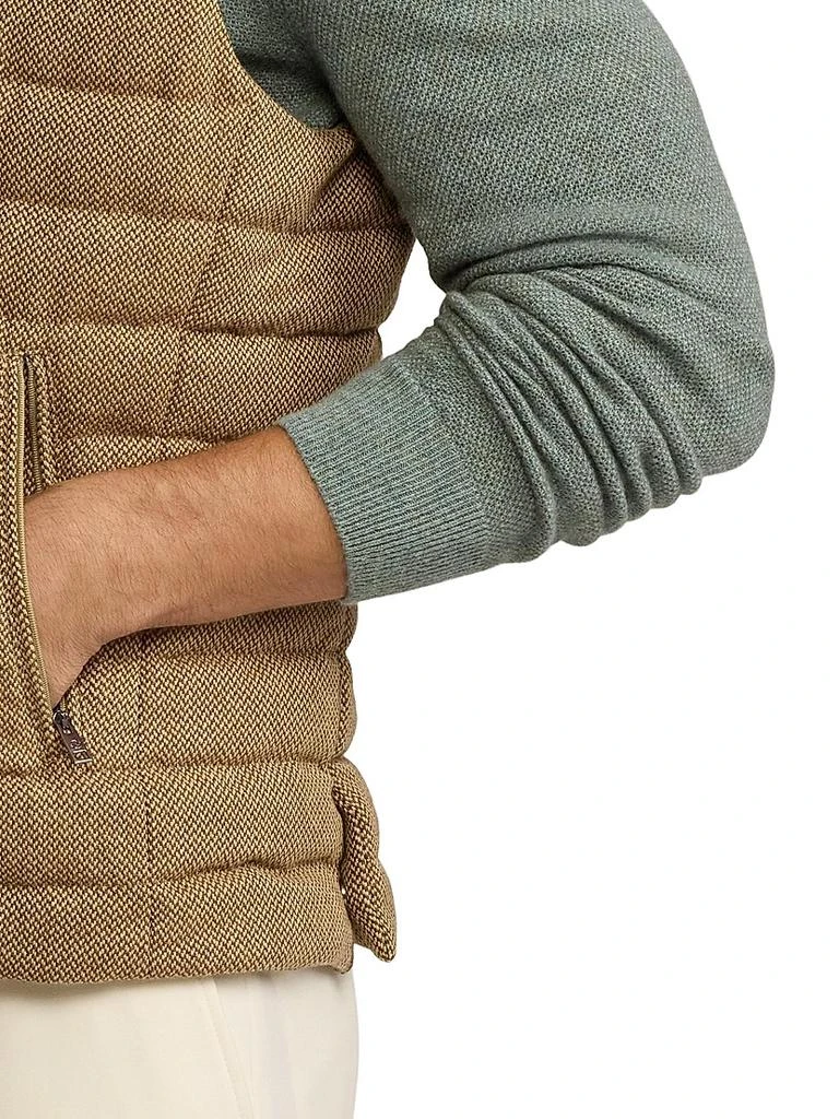 Ralph Lauren Quilted Tweed Down Vest 7