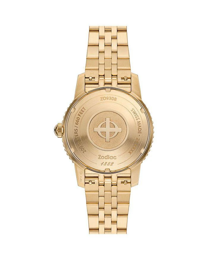ZODIAC Compression Diver Automatic 18K Gold-Plated Watch, 40mm 4