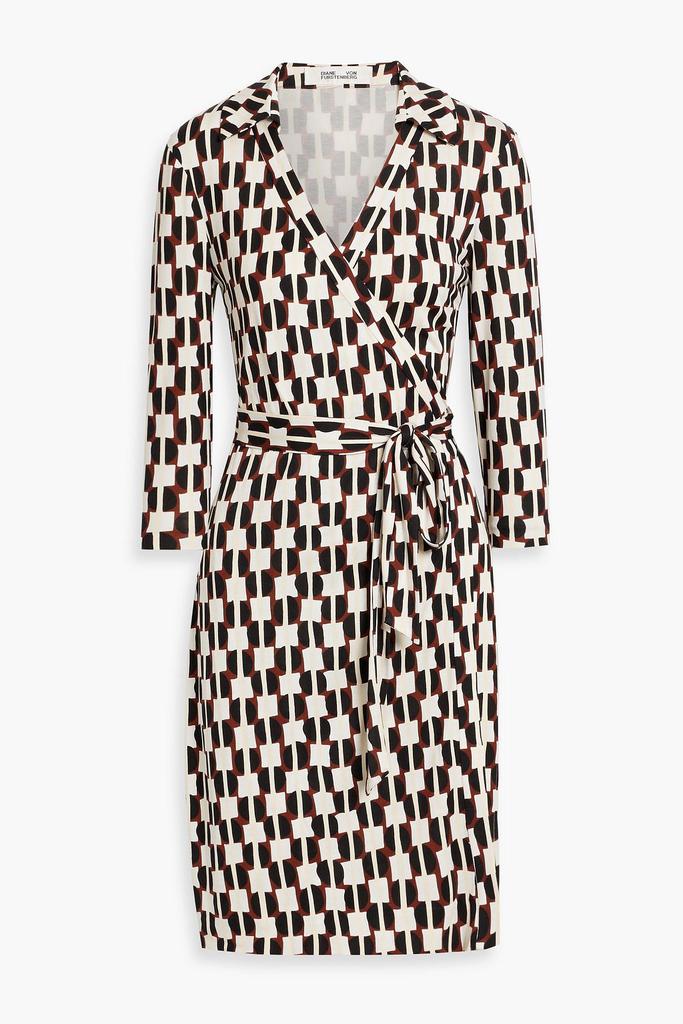 Diane von Furstenberg Jeanne printed silk-jersey mini wrap dress