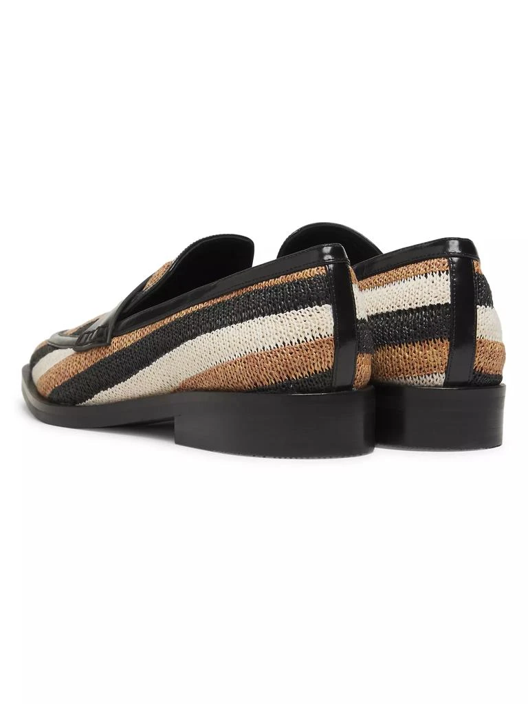 3.1 Phillip Lim Alexa Striped Raffia Loafers 3