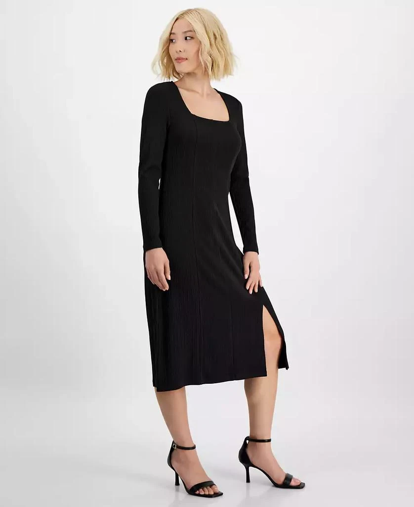 Tinsel Petite Square-Neck Long-Sleeve Midi Dress 4