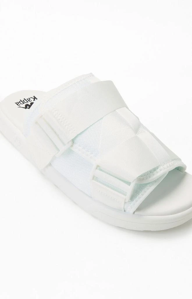 Kappa White Authentic Bastian 1 Slide Sandals 6